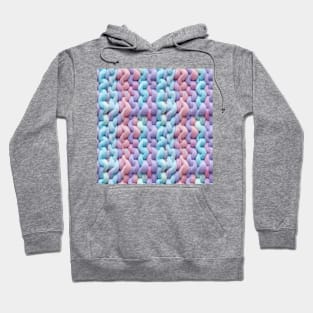 Pastel Knit Waves Hoodie